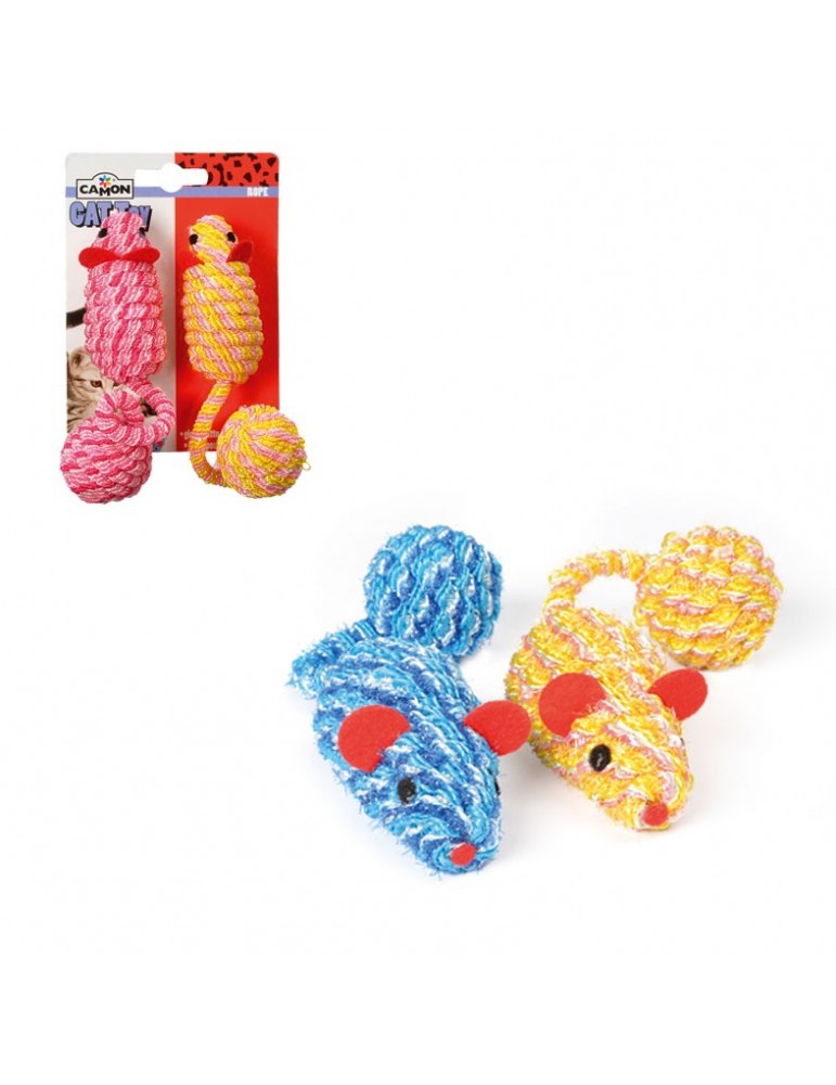 Rope mice with ball
