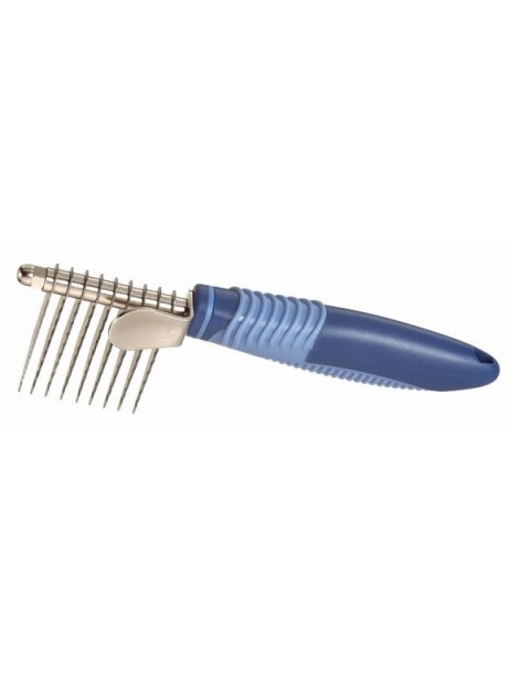 Dematting comb with 9 blades
