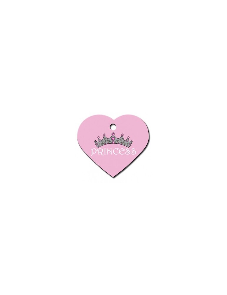 Ταυτότητα καρδιά μεγάλη ροζ Princess