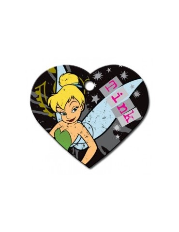 Heart ID Tag Large Tinkerbell