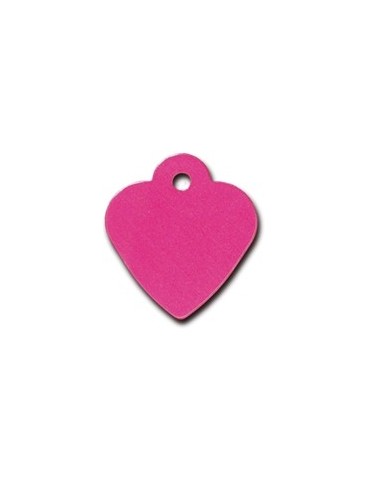 Pink Heart ID Tag  Small
