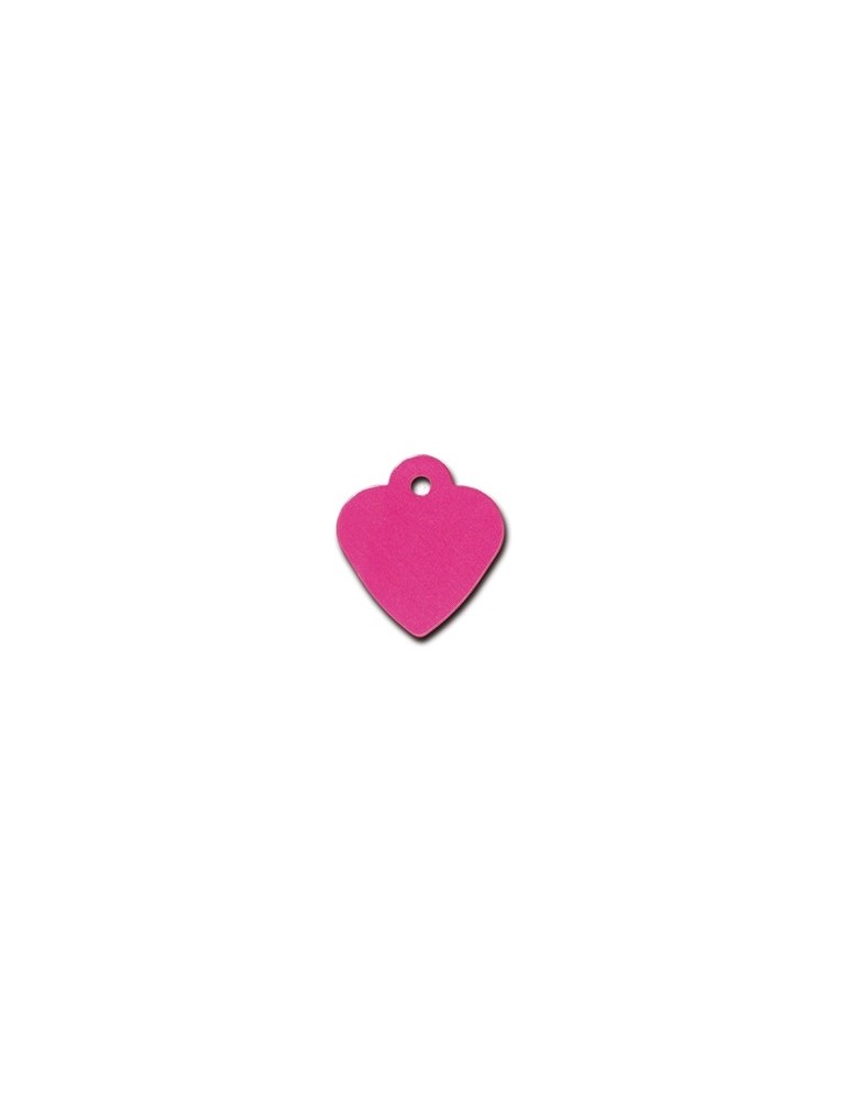 Pink Heart ID Tag  Small