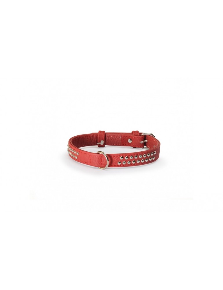 Red Collar with Studs