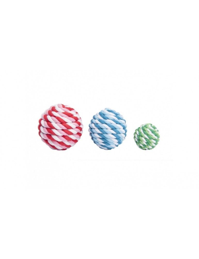 Braided ball with rattle