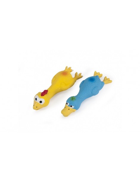 Latex toys Chicken and Duck with Squeaker
