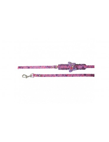 Nylon Leash With Butterfly