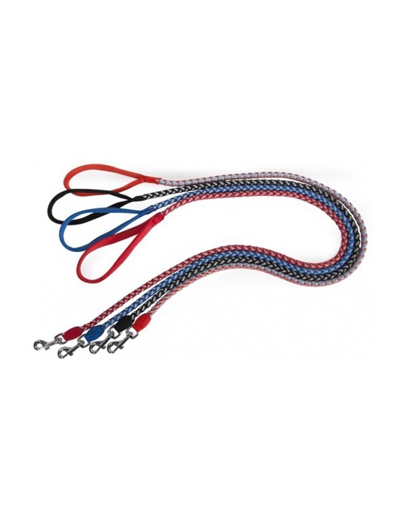 Plaited dog leash "Reflex"