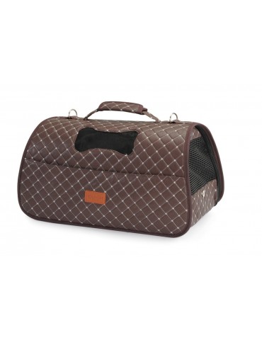 Brown "Rombo" quilted carrier