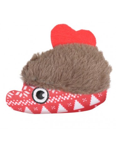 Cat toys: Plush Christmas hedgehog