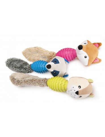 Plush animals with TPR body, squeaker and rustling insert