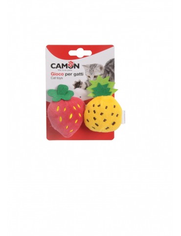 Cat toy in "Pineapple & Strawberry shape.