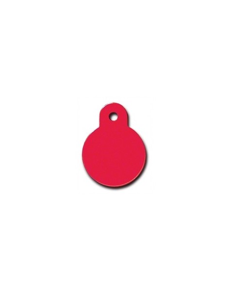 Small Red Circle ID Tag 